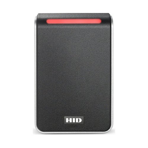 HID 40NKS-00-000037 Signo 40 Pigtail Smartcard Reader with Standard Profile, OSDP, V2, 32-B Message, 32-Bit EM, LED Off, Black with Silver Trim