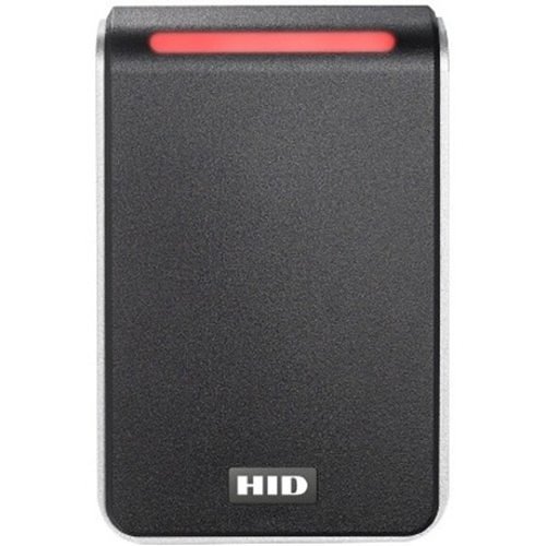 HID 40NKS-00-00003Q Signo 40 Pigtail Smartcard Reader with Standard Profile, Wiegand, 32-Bit Message, 32-Bit EM, Red LED, Black with Silver Trim
