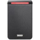 HID 40NKS-00-0001L6 Signo 40 Pigtail Smartcard Reader with Standard Profile, Mobile Access Enabled, MOB0006, Wiegand, Red LED, Flashing Green, Black with Silver Trim