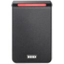HID 40NKS-01-00001H Signo 40 Pigtail Smartcard Reader with Seos Profile, Wiegand, Red LED, Black with Silver Trim