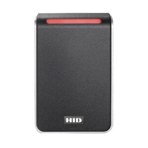 HID 40NKS-T2-009T4B Signo 40 Contactless Smartcard Reader with Pigtail Connection, Priority Smart Profile, Black with Silver Trim