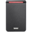 HID 40TKS-T2-000000 Signo 40 Wall Mount Reader, 13.56mHz Profile, OSDP/Wiegand, Terminal, Mobile Ready, Black with Silver Trim