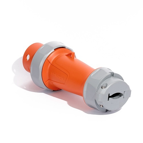 Leviton 4100P12WLEV 100A Pin and Sleeve Plug, Orange