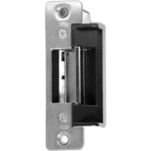 RCI 4104 4 Series Centerline Electric Strike, Fail-Secure, 12VAC/VDC, 1-1/4"W x 4-7/8"H (32mm x 124mm), ANSI Radius Corner, Brushed Stainless Steel