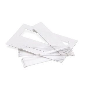 Leviton 41080-IDW Port Identification Windows for QUICKPORT Wallplates and Housings