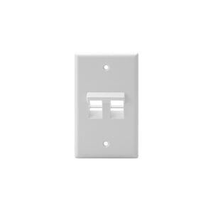 Leviton 41081-2WP Wall Plate 2P Box White
