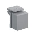 Leviton 41084-BG Blank QuickPort Insert, Grey, 10-Pack