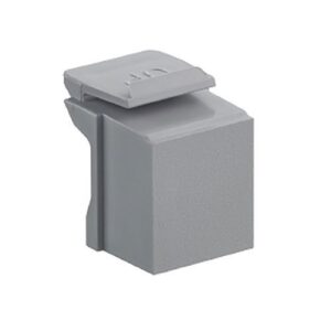 Leviton 41084-BG Blank QuickPort Insert, Grey, 10-Pack