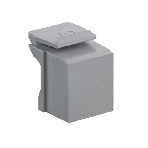 Leviton 41084-BG Blank QuickPort Insert, Grey, 10-Pack