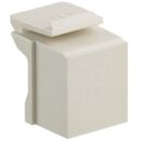Leviton 41084-BI Blank QuickPort Insert, White, 10-Pack