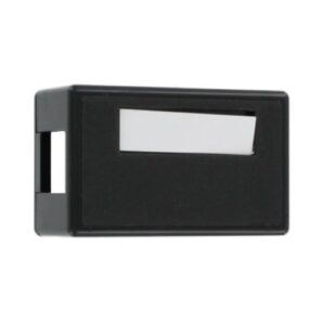 Leviton 41089-1EP Surface-Mount QuickPort Box, Plenum Rated, 1-Port, Black