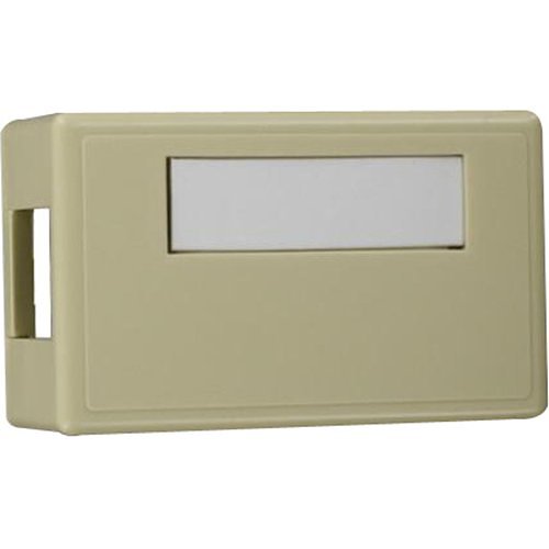 Leviton 41089-1IP Surface-Mount QuickPort Box, Plenum Rated, 1-Port, White