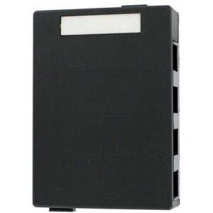 Leviton 41089-4EP Surface-Mount QuickPort Box, 4-Port, Black