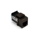 Leviton 41108-RB8 Voice Grade QUICKPORT Jack, 8P8C, Brown