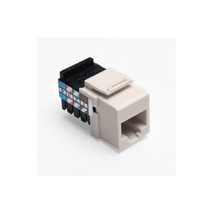 Leviton 41108-RT8 Voice Grade QUICKPORT Jack, 8P8C, Light Almond