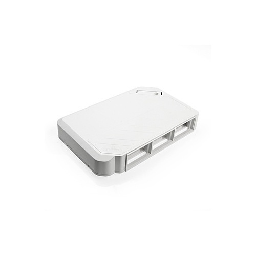 Leviton 41296-MMW QuickPort Multimedia Outlet System Surface-Mount Box, White