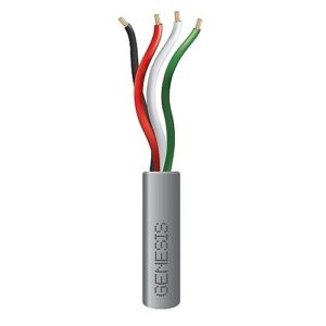 Genesis 21045509 22/4 Stranded Riser Cable, 500', Pull Box, Gray