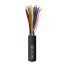 Genesis 41595008 18/8 Stranded Direct Burial Fire Alarm Cable, Unshielded, FPL, CL2, Sunlight Resistant, 500' (152.4 m), Reel, Black