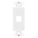 Leviton 41641-AW 1-Port Antimicrobial Decora Insert, White
