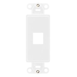 Leviton 41641-AW 1-Port Antimicrobial Decora Insert, White