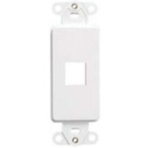 Leviton 41641-GY QuickPort Decora Insert, 1-Port, Gray