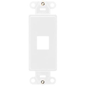 Leviton 41641-W QuickPort Decora Insert, 1-Port, White