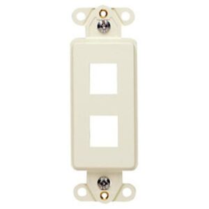 Leviton 41642-B QuickPort Decora Insert, 2-Port, Brown