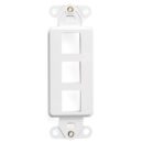 Leviton 41643-AW Keystone Wall Strap Duplex 4-Port NEMA 10, 64"