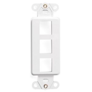 Leviton 41643-AW Keystone Wall Strap Duplex 4-Port NEMA 10, 64"