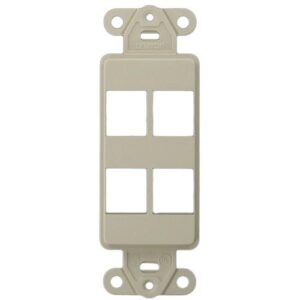 Leviton Quickport 41642-00t 41644-00t Style Faceplate Insert