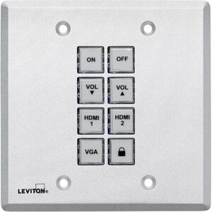 Leviton 8-Button Control Panel Wall Plate