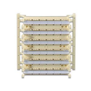 Leviton 41AB6-3F4 CAT6 110-Style Wiring Block Kit, includes 288-pair block with legs, labels, and 72 C-4 clips
