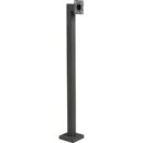 Pedestal Pro 42-2LP 42" Black Powder Coated Low Profile Pedestal, Pad Mount, ADA Compliant
