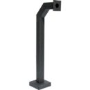Pedestal Pro 42-3-12 42" Black Powder Coated Architectural Pedestal, 8" 8" .25" Base Plate