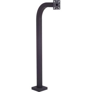 Pedestal Pro 42-9C-BLK 42" Gooseneck Pedestal, Black Powder Coated, 12" Neck Reach