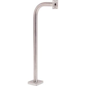 Pedestal Pro 42-9C-SS 42" Gooseneck Pedestal, 12" Neck Reach, 2" Round, Stainless Steel