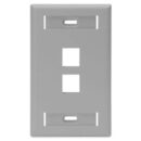 Leviton Quickport Gang Socket Faceplate