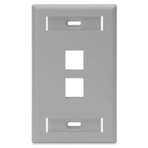 Leviton Quickport Gang Socket Faceplate