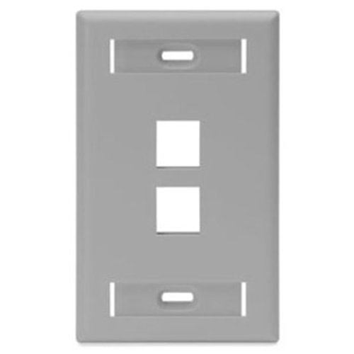 Leviton Quickport Gang Socket Faceplate