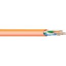 West Penn 4246EZBK1000 CAT6 Riser Cable, 23/4 Solid BC, Unshielded, UTP, CMR, 1000' (304.8m) Reel, Black