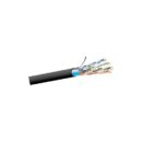 West Penn 4246FIOBK1000 CAT6 23/4 Indoor / Outdoor F/UTP CM-LS Solid BC Cable, 1000', Black