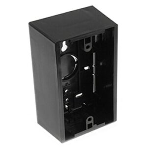 Leviton 42777-1EA Surface-Mount Back Box, Single-Gang, 1.89" Box Depth, Black