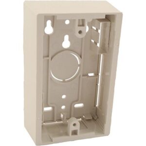 Leviton 42777-1WB Surface-Mount Back Box, Single-Gang, 1.45" Box Depth, White