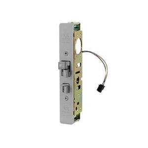 Adams Rite 4300-3M-202-628 4300 Steel Hawk Electrified Deadlatch, 1-1/8" Backset, Monitored for Radius Mortised Strike, Clear Anodized