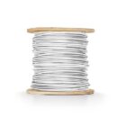 Genesis 43011001 22/4 Solid Riser Fire Alarm Cable, Unshielded, FPLR, CL3R, FT4, Sunlight Resistant, 1000' (304.8m), Reel, White