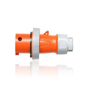 Leviton 430P12WLEV 30A Pin and Sleeve Plug, Orange