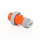 Leviton 430P12WLEV 30A Pin and Sleeve Plug, Orange