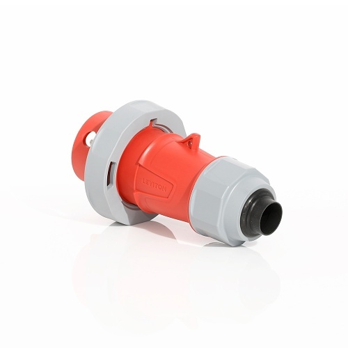 Leviton 430P7WLEVPIA 30A Pin and Sleeve Plug with Indication, NSF Certified, Red