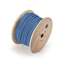 Genesis 43111006 16/2 Solid Riser Fire Alarm Cable, Unshielded, FPLR, CL3R, FT4, Sunlight Resistant, 1000' (304.8m), Reel, Blue