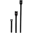 Leviton 43112-012 12" Recloseable VELCRO Brand Tie Wraps, Black, 25-Pack